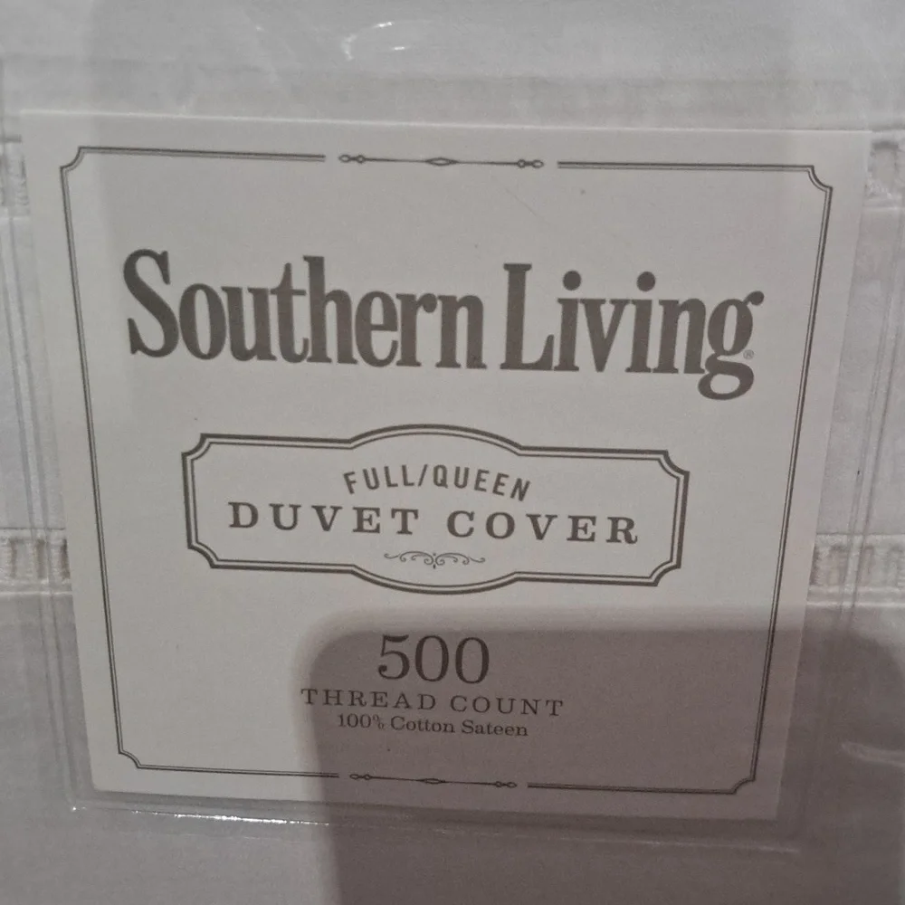 Southern Living Heirloom 500-Thread-Count Sateen & Twill Duvet Cover